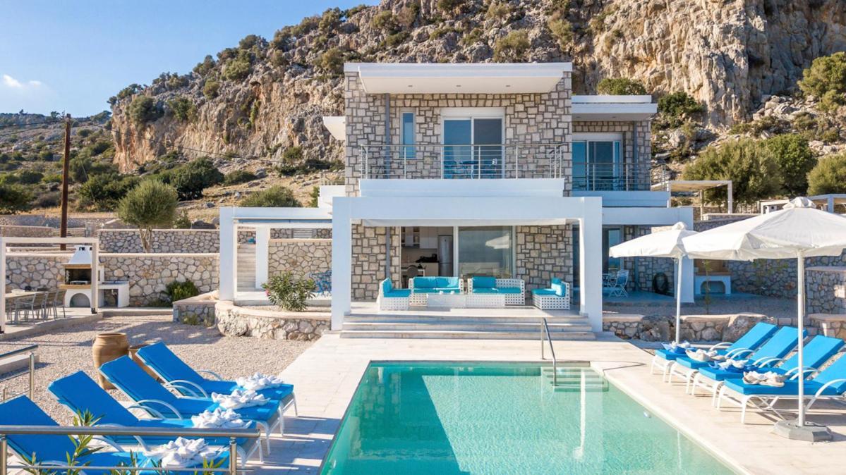 Afantou Villa Sleeps 8 With Pool And Air Con Eksteriør billede